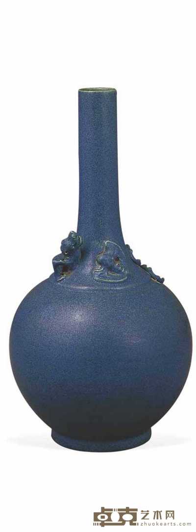 民国 炉钧釉螭龙瓶 高25.5cm